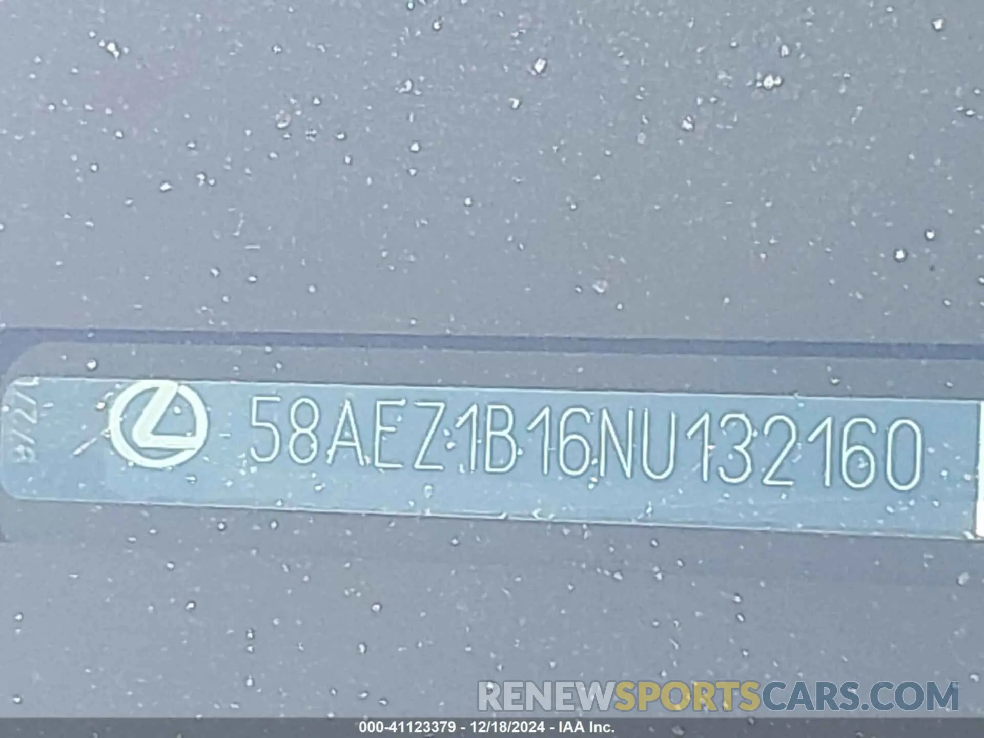9 fotografías del automóvil dañado 58AEZ1B16NU132160 LEXUS ES 350 2022