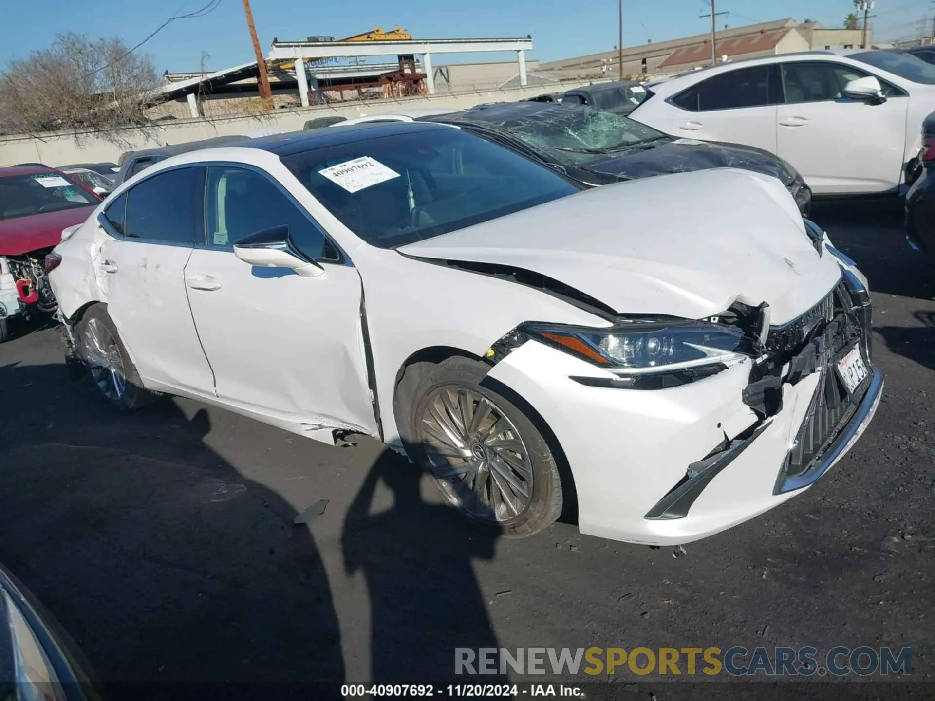 1 fotografías del automóvil dañado 58AEZ1B17NU132071 LEXUS ES 350 2022
