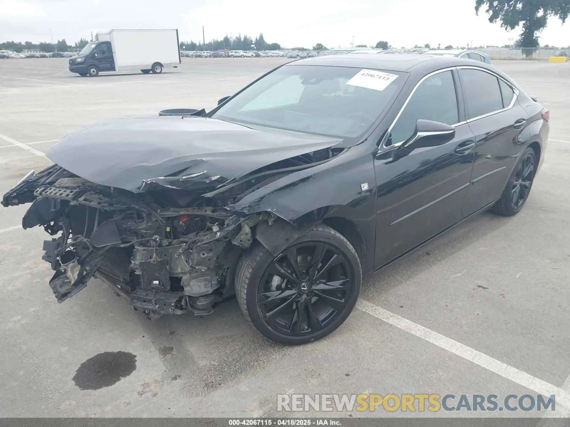 2 fotografías del automóvil dañado 58AGZ1B13NU113140 LEXUS ES 350 2022