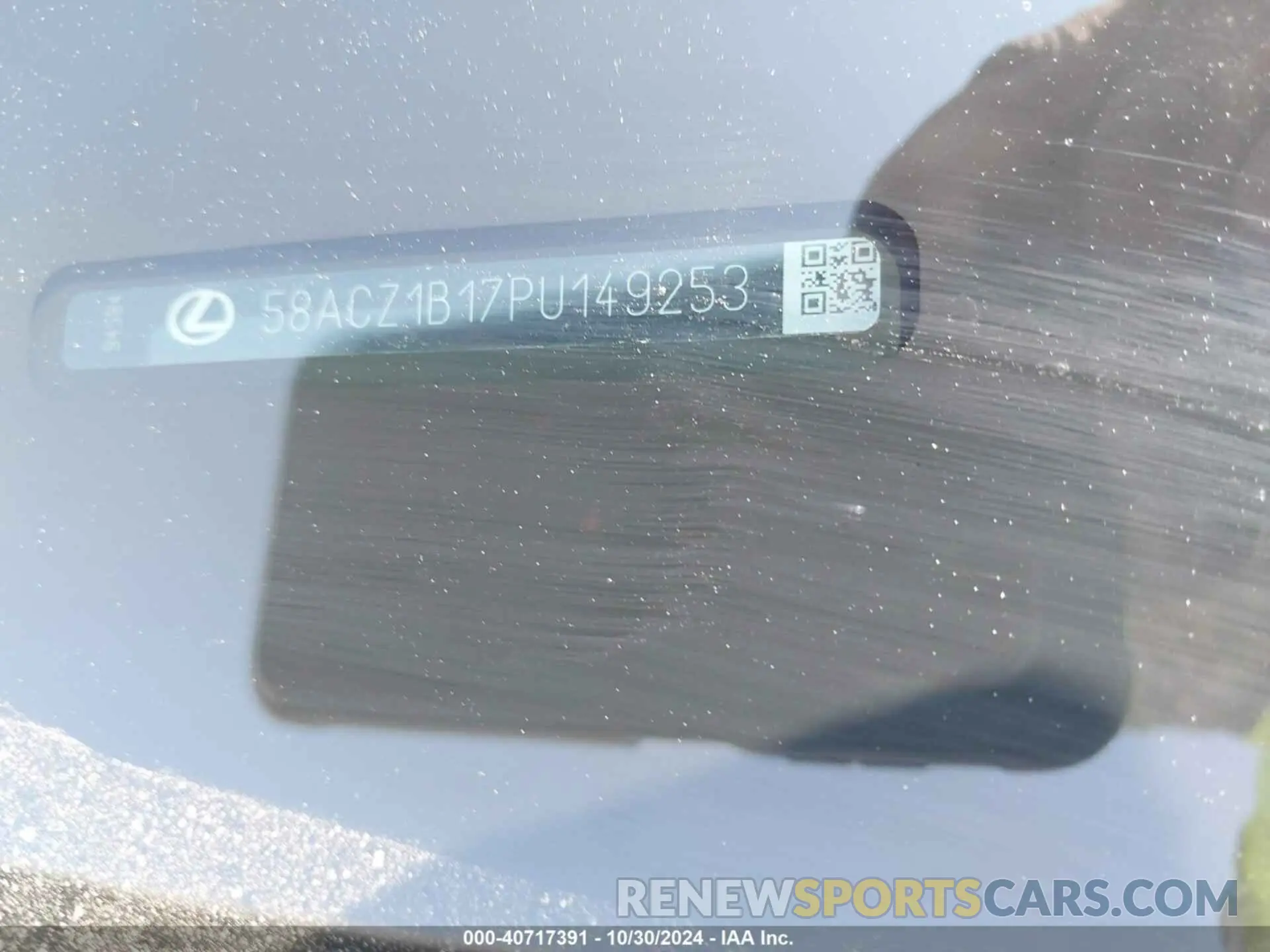 9 fotografías del automóvil dañado 58ACZ1B17PU149253 LEXUS ES 350 2023