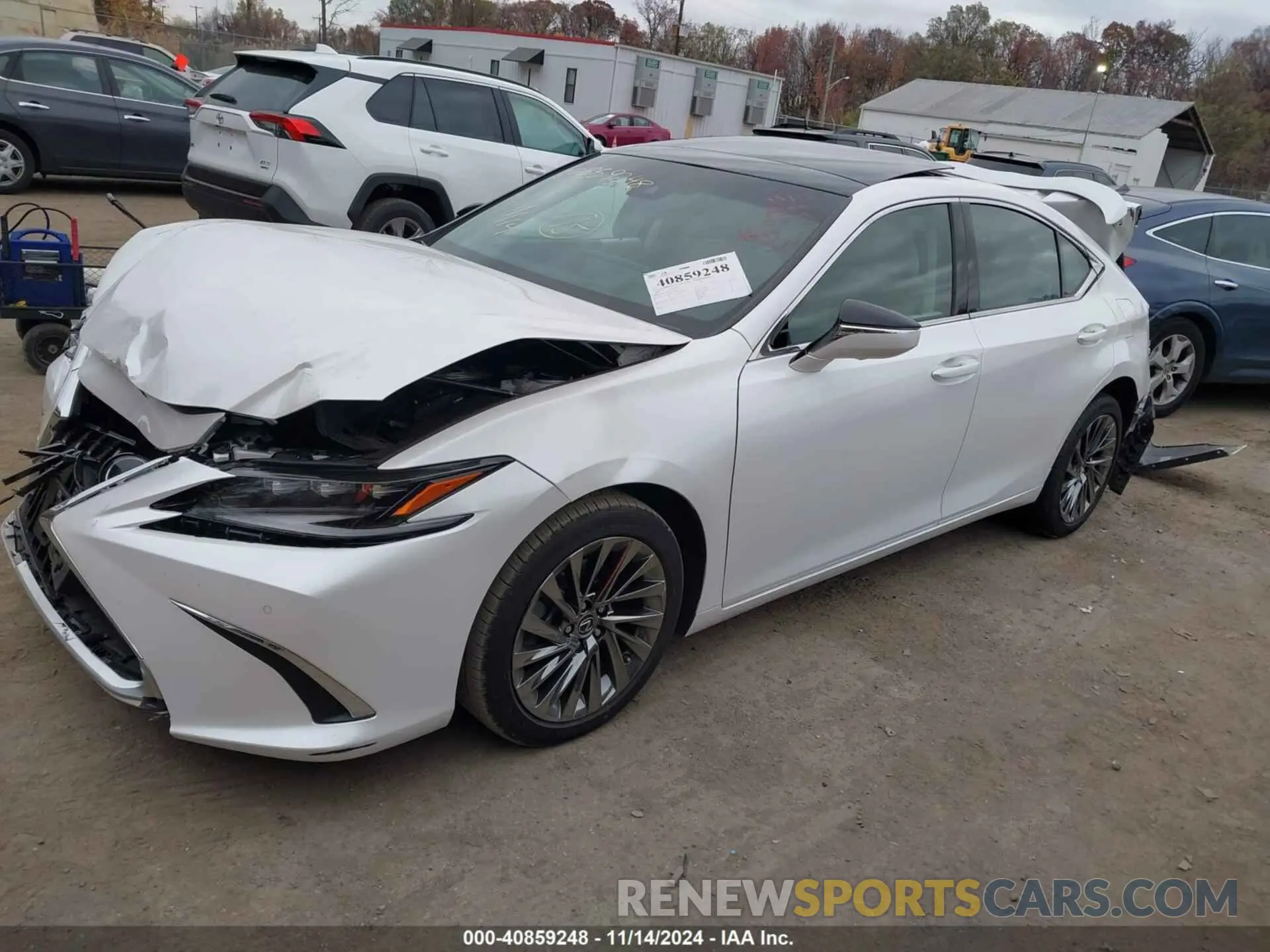 2 fotografías del automóvil dañado 58AFZ1B18RU161511 LEXUS ES 350 2024