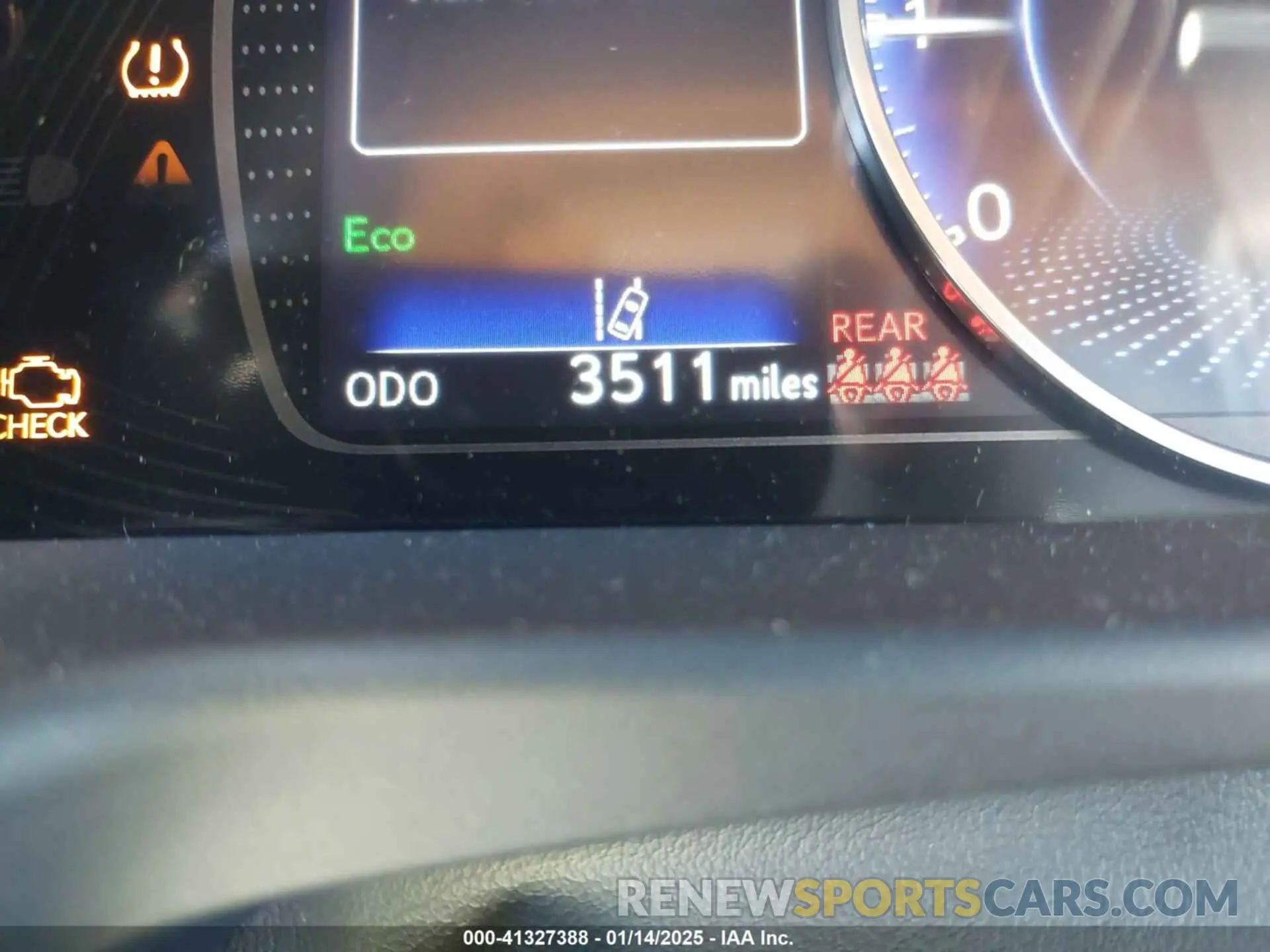 7 fotografías del automóvil dañado 58ADZ1B17SU185036 LEXUS ES 350 2025