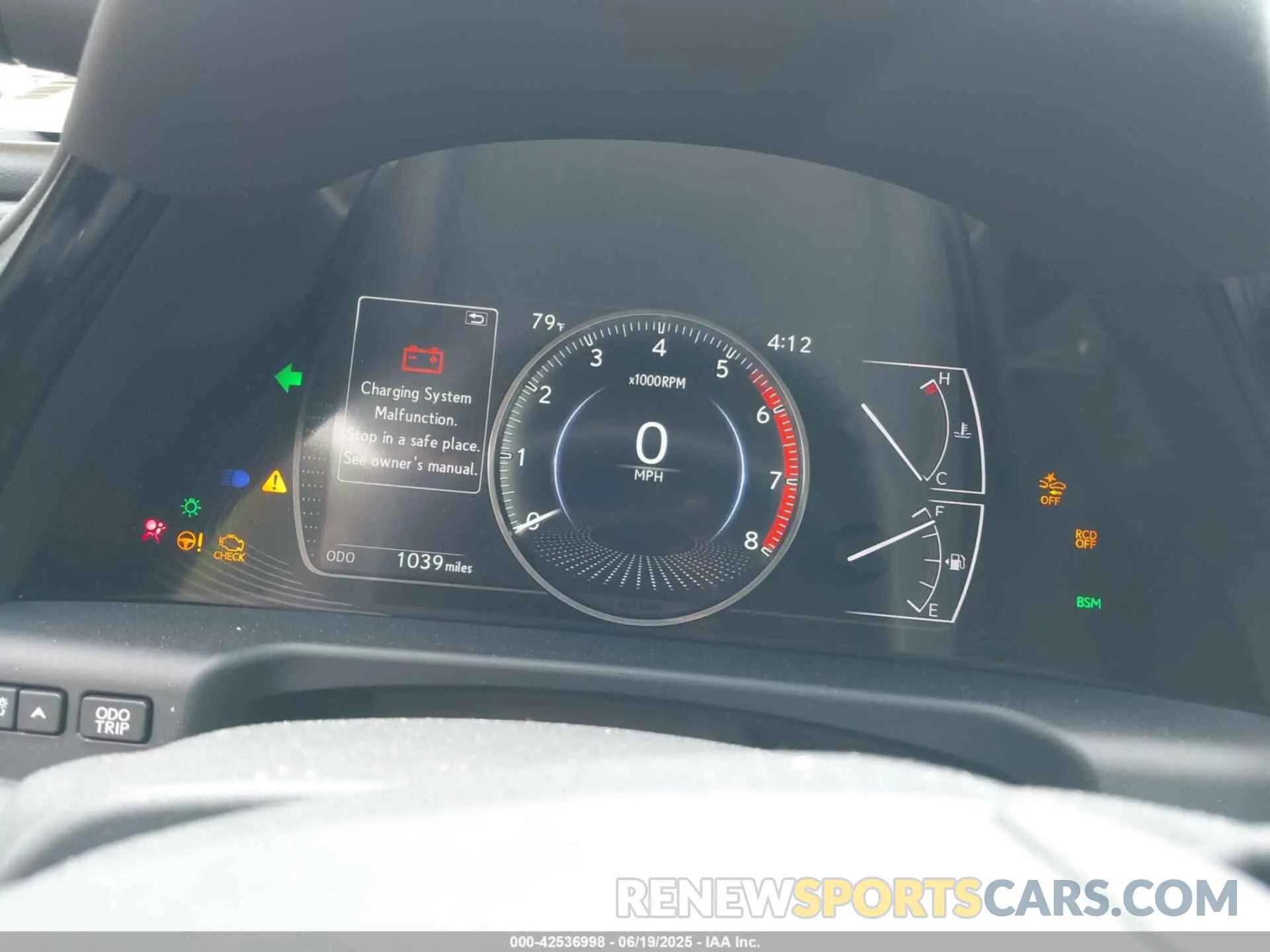 7 fotografías del automóvil dañado 58AEZ1B18SU191318 LEXUS ES 350 2025