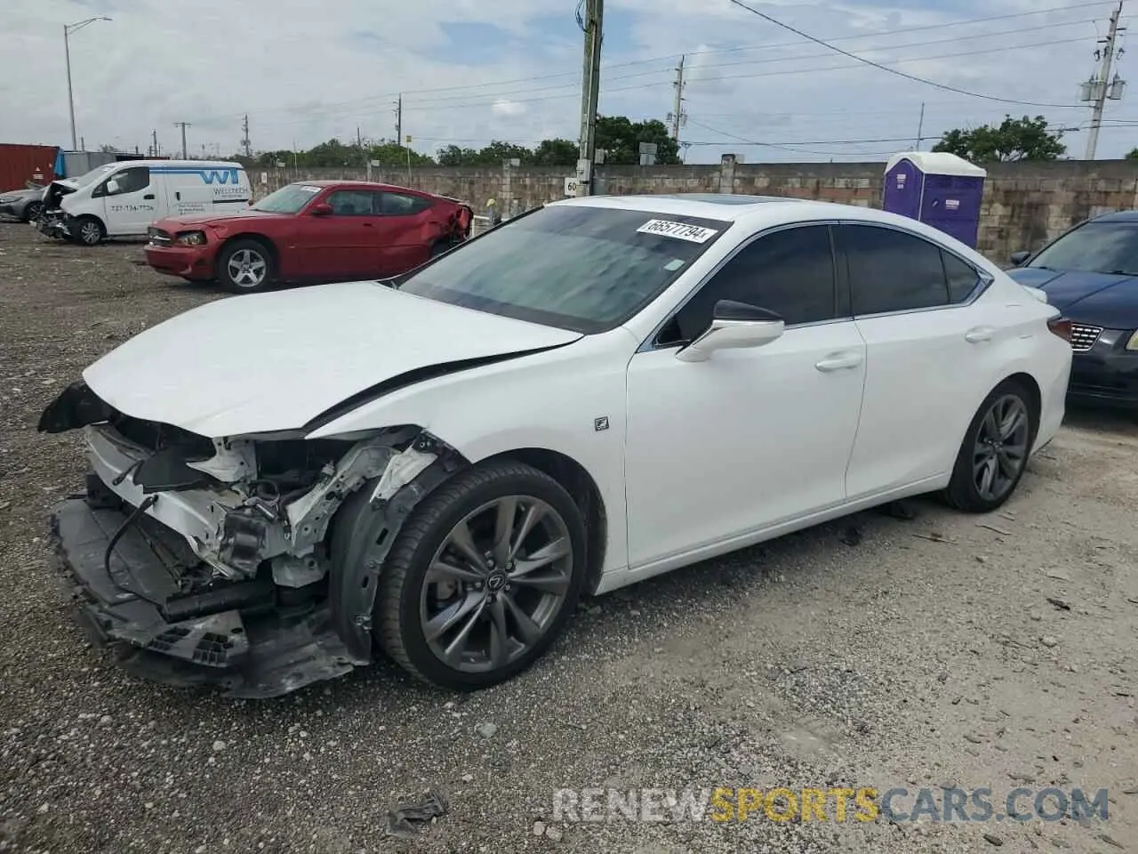 1 fotografías del automóvil dañado 58AGZ1B14LU059196 LEXUS ES 350 F S 2020