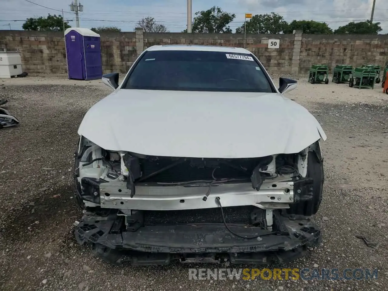 5 fotografías del automóvil dañado 58AGZ1B14LU059196 LEXUS ES 350 F S 2020
