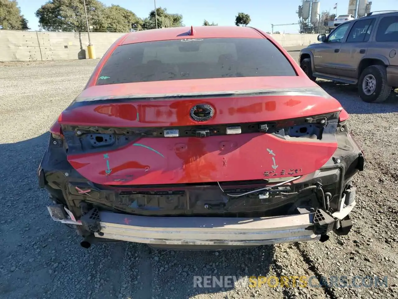 6 fotografías del automóvil dañado 58AGZ1B19LU078780 LEXUS ES 350 F S 2020