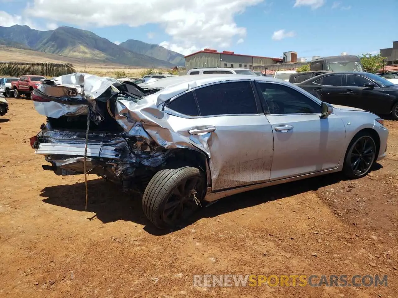 3 fotografías del automóvil dañado 58AJZ1B13PU144462 LEXUS ES 350 F S 2023
