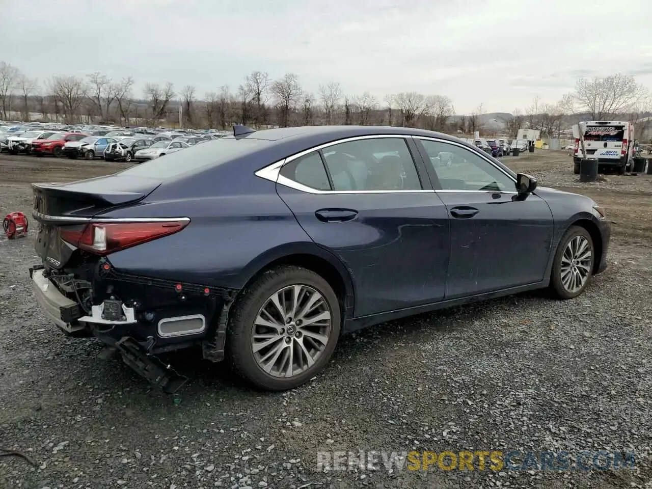 3 fotografías del automóvil dañado 58AD11D14MU003669 LEXUS ES250 2021