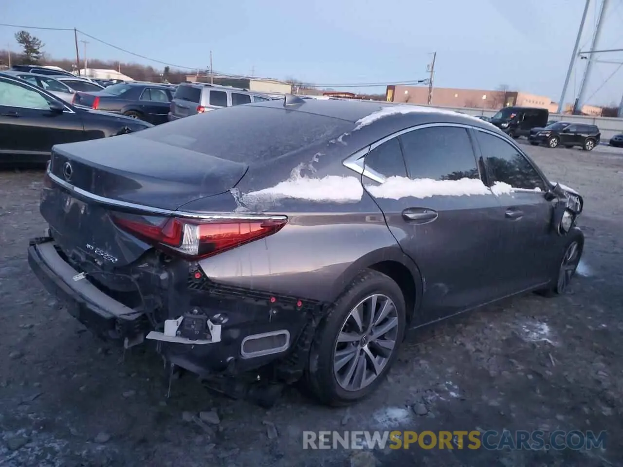 3 fotografías del automóvil dañado 58AD11D18MU007076 LEXUS ES250 2021