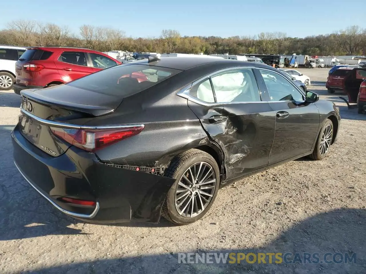 3 fotografías del automóvil dañado 58AD11D12NU009293 LEXUS ES250 2022