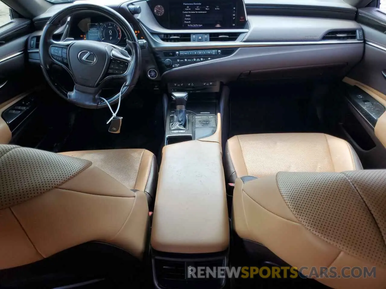 8 fotografías del automóvil dañado JTHB21B10K2001721 LEXUS ES300 2019