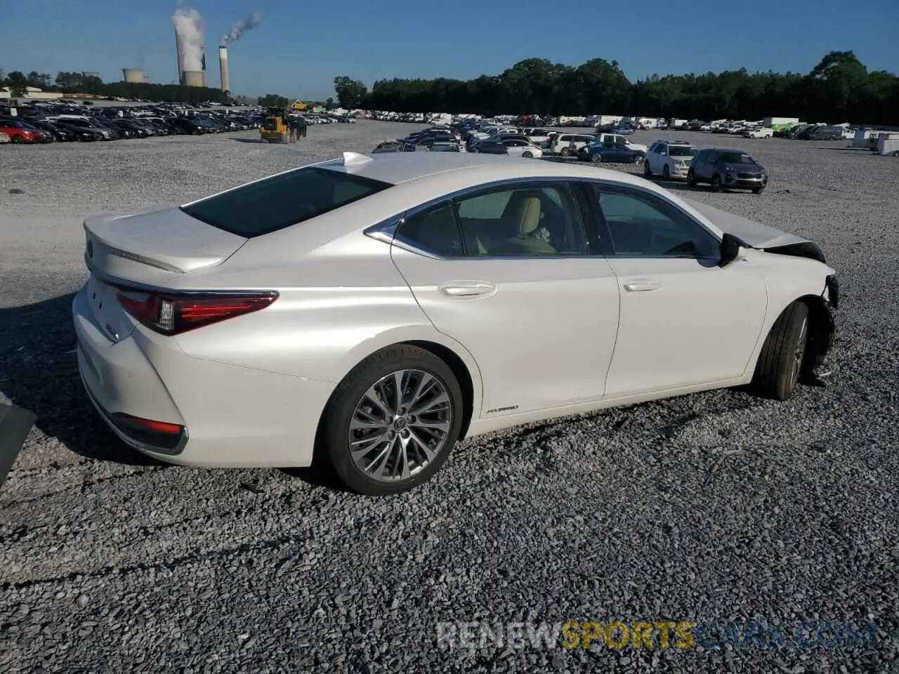 3 fotografías del automóvil dañado JTHB21B11K2010377 LEXUS ES300 2019