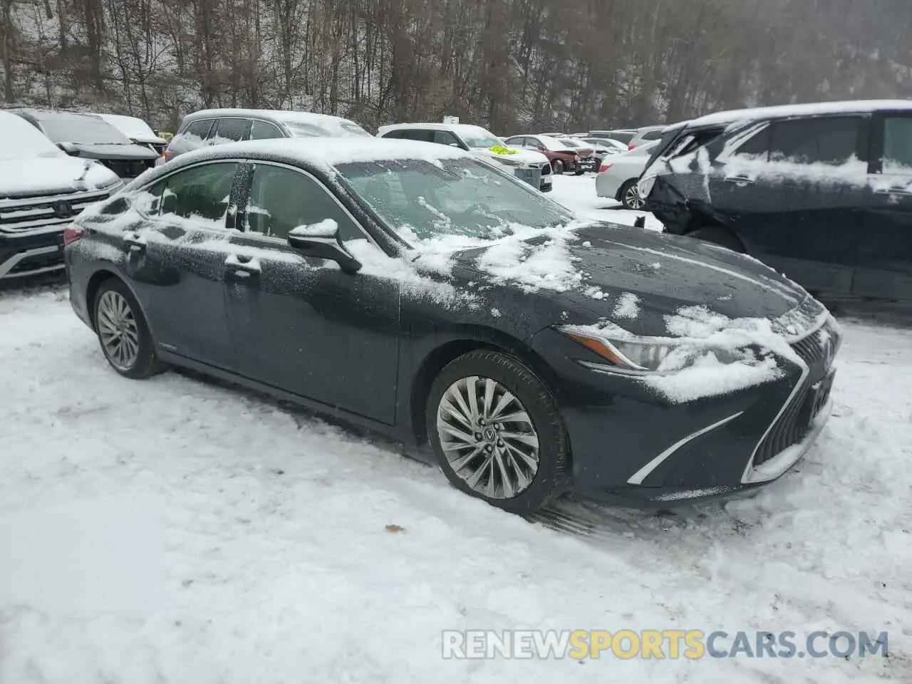 4 fotografías del automóvil dañado JTHB21B12K2023106 LEXUS ES300 2019