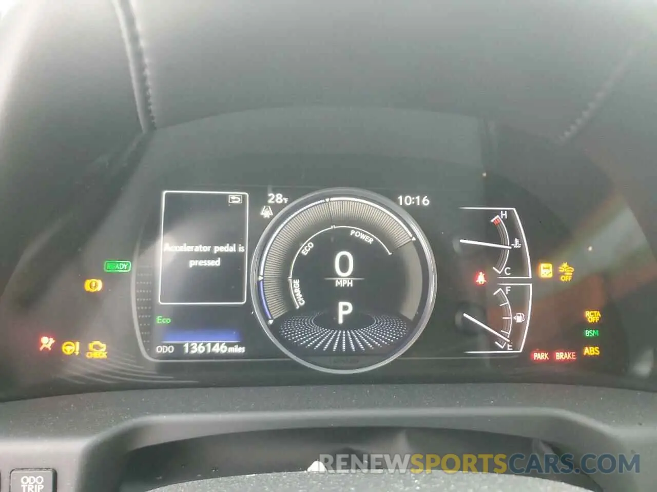 9 fotografías del automóvil dañado JTHB21B12K2023106 LEXUS ES300 2019