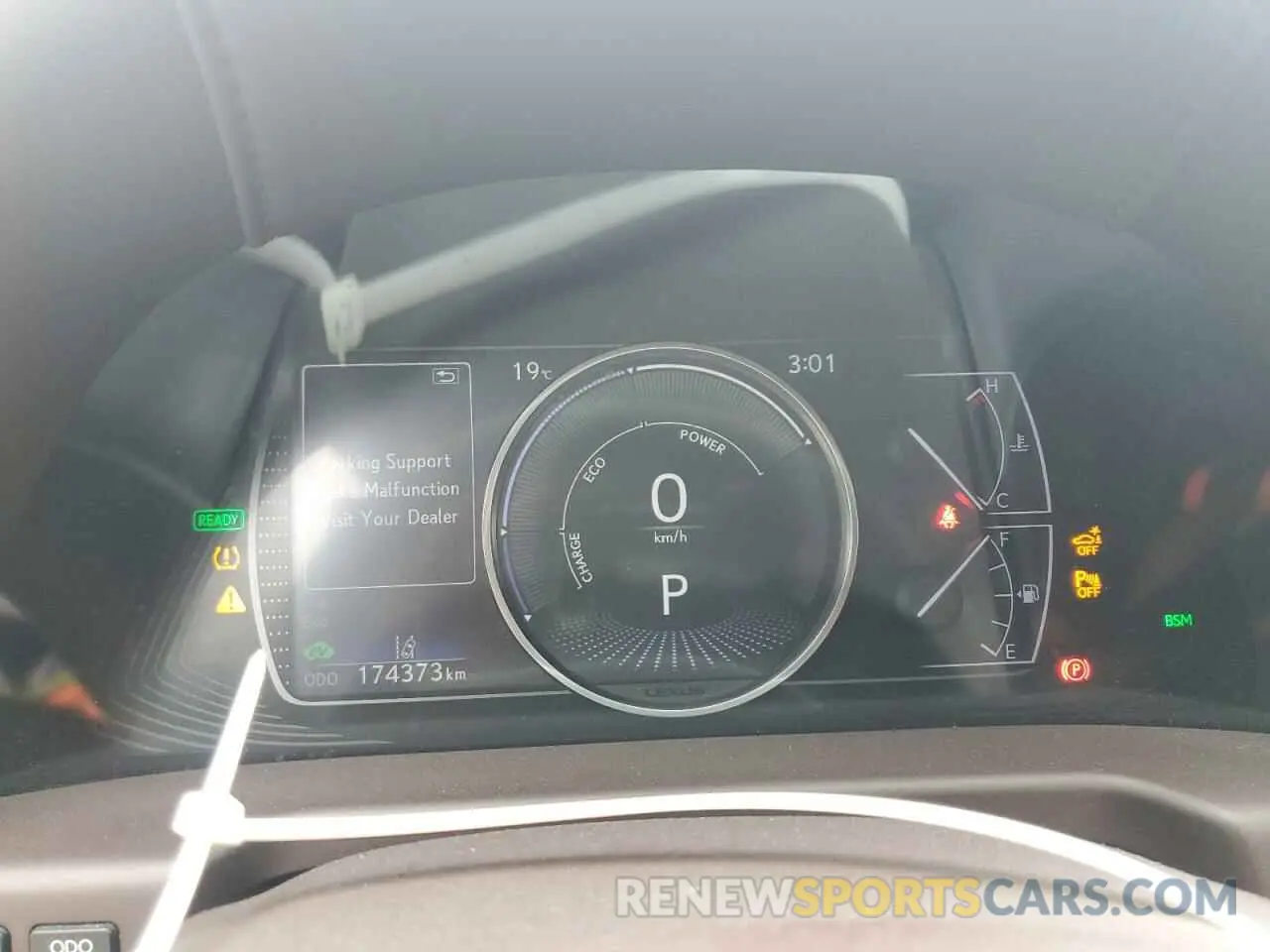 9 fotografías del automóvil dañado JTHB21B14K2010387 LEXUS ES300 2019