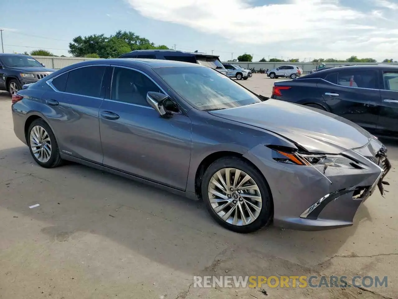 4 fotografías del automóvil dañado JTHB21B14K2034267 LEXUS ES300 2019