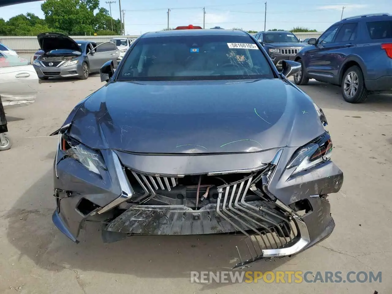 5 fotografías del automóvil dañado JTHB21B14K2034267 LEXUS ES300 2019