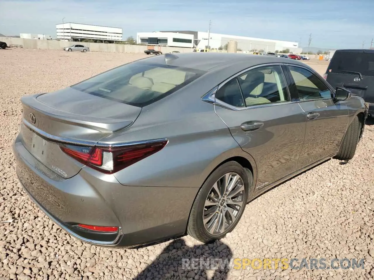 3 fotografías del automóvil dañado JTHB21B19K2032451 LEXUS ES300 2019