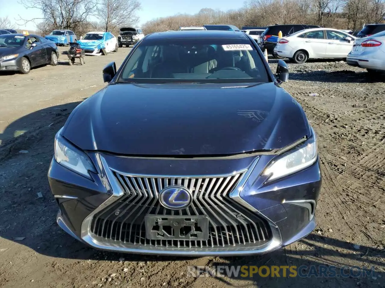 5 fotografías del automóvil dañado JTHB21B1XK2013634 LEXUS ES300 2019