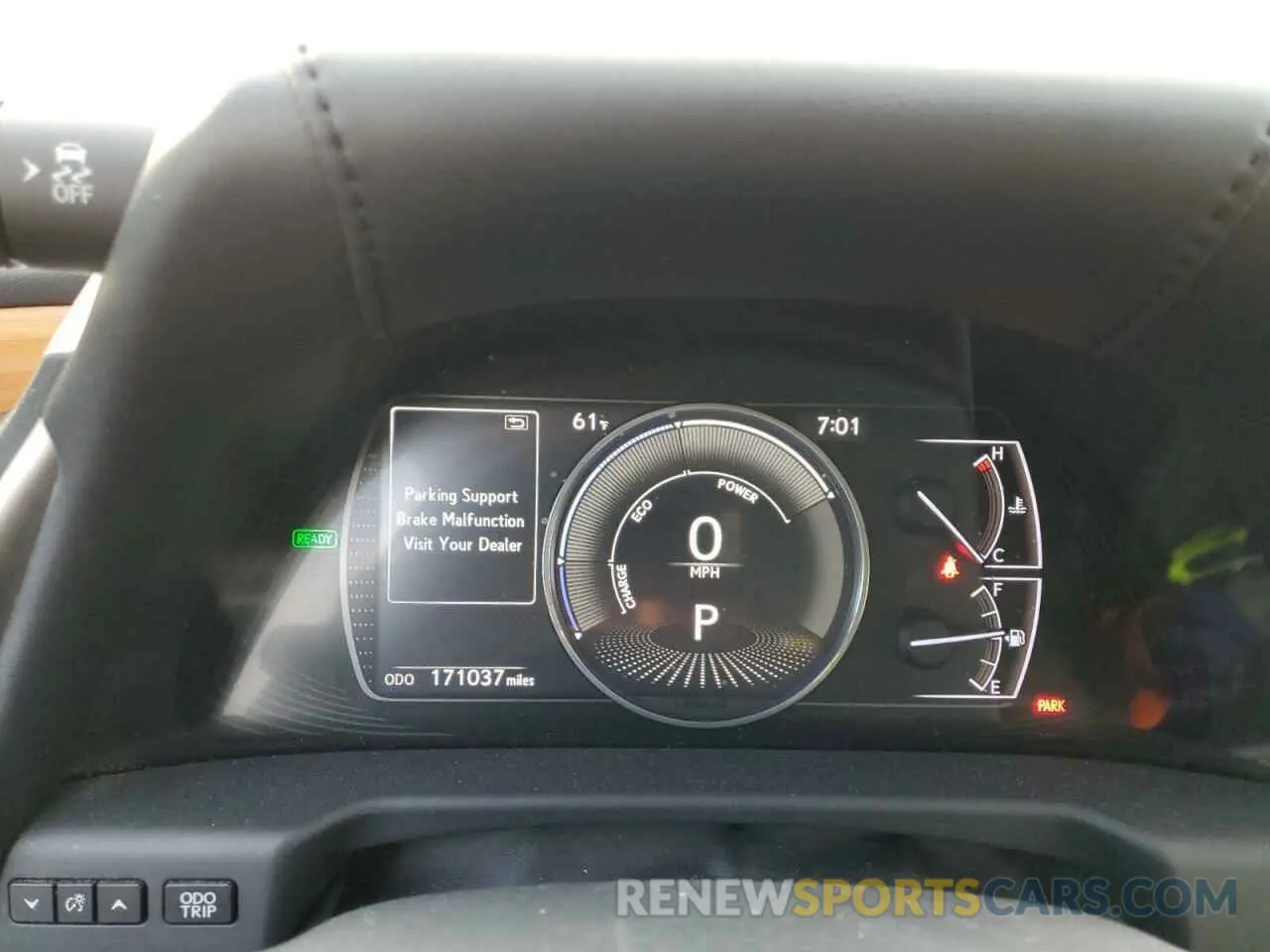 9 fotografías del automóvil dañado JTHB21B1XK2013634 LEXUS ES300 2019