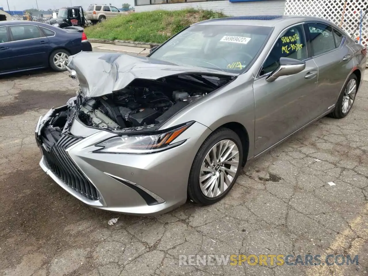 2 fotografías del automóvil dañado 58AE21B15LU005272 LEXUS ES300 2020