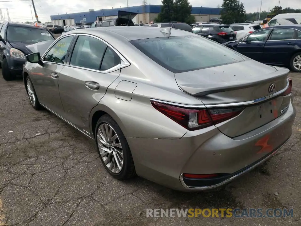 3 fotografías del automóvil dañado 58AE21B15LU005272 LEXUS ES300 2020