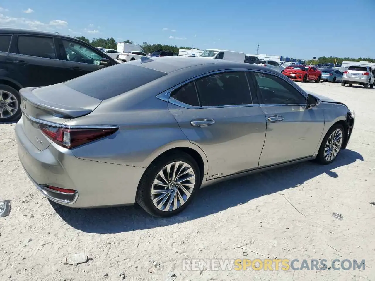 3 fotografías del automóvil dañado 58AFA1C15MU003299 LEXUS ES300 2021