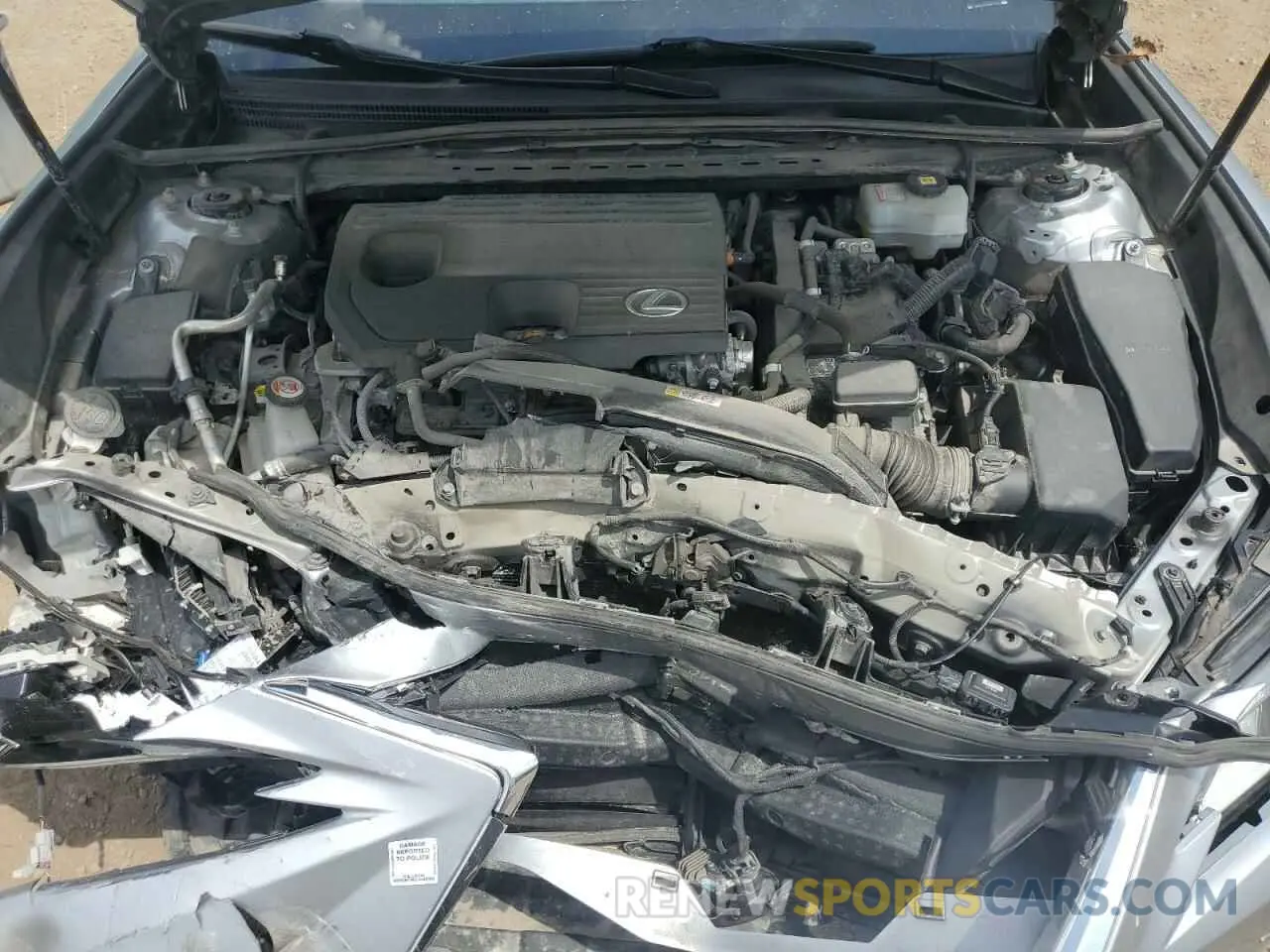11 fotografías del automóvil dañado 58AB21B15NU013524 LEXUS ES300 2022