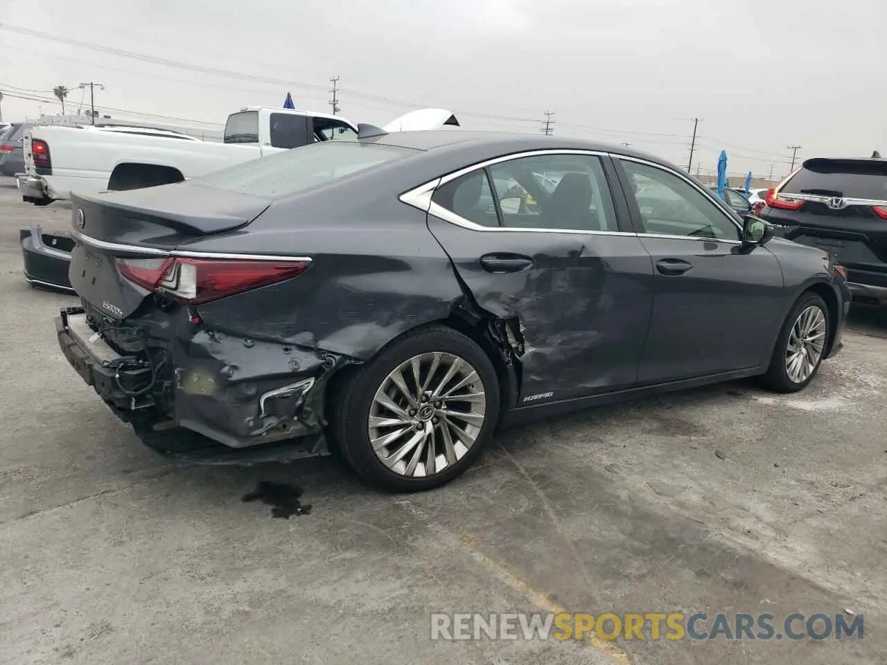 3 fotografías del automóvil dañado 58AEA1C15NU018933 LEXUS ES300 2022
