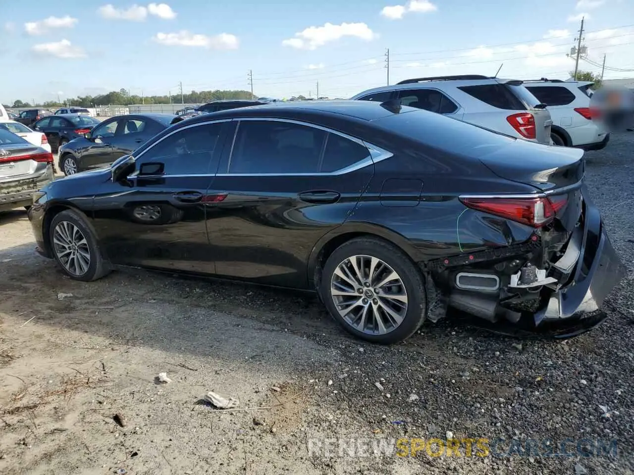 2 fotografías del automóvil dañado 58ABZ1B10KU042761 LEXUS ES350 2019