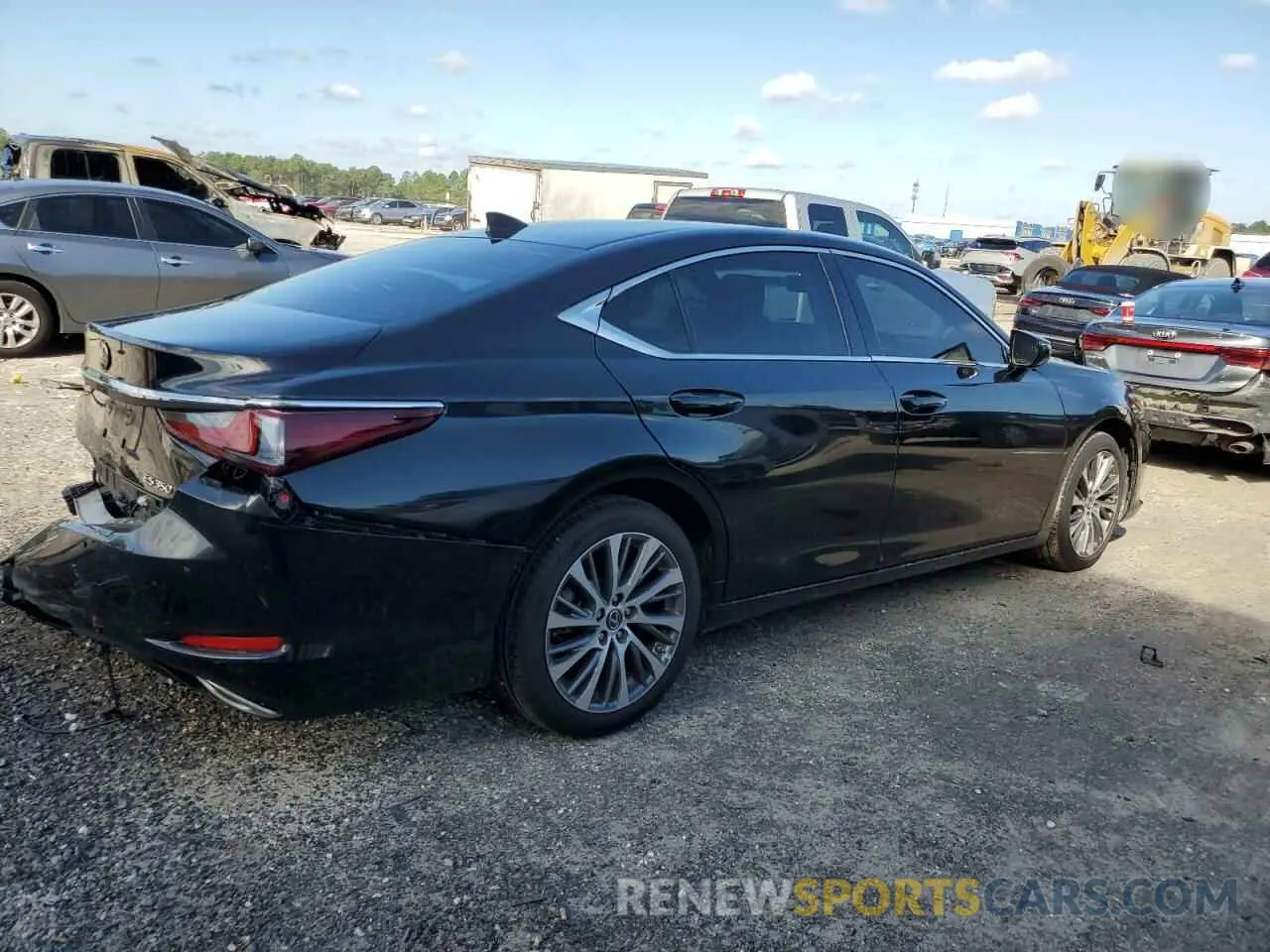 3 fotografías del automóvil dañado 58ABZ1B10KU042761 LEXUS ES350 2019