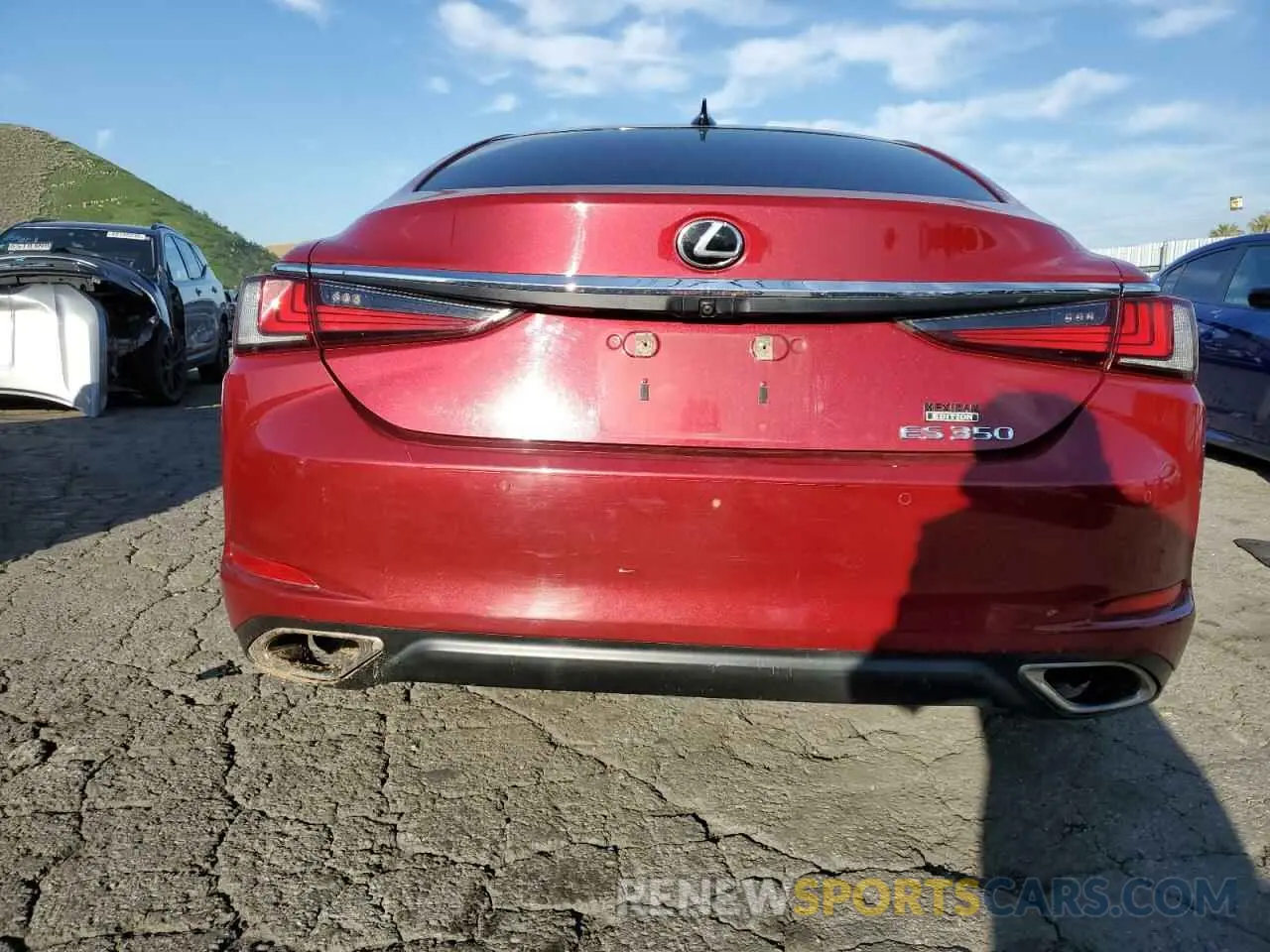 6 fotografías del automóvil dañado 58ABZ1B11KU008960 LEXUS ES350 2019