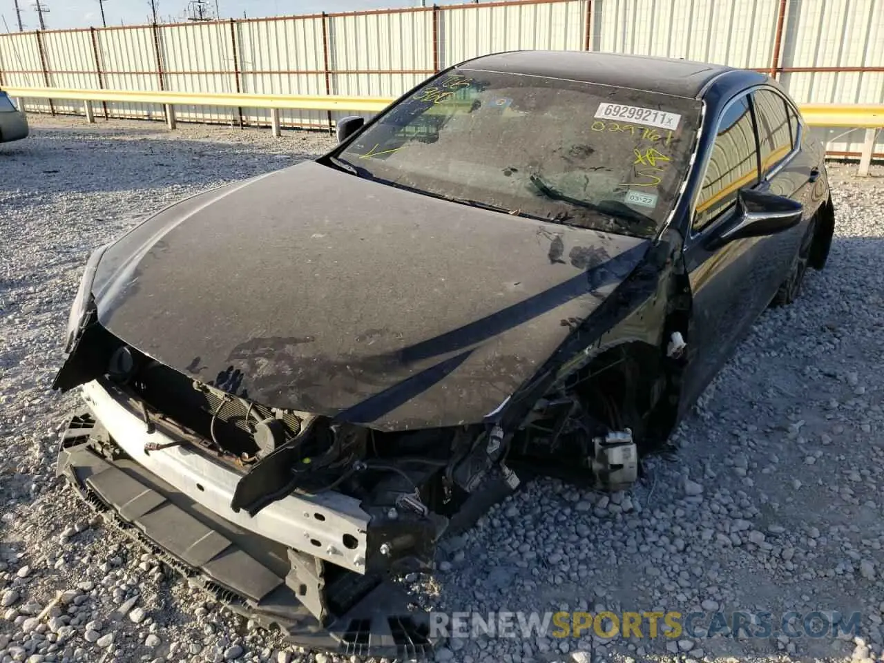 2 fotografías del automóvil dañado 58ABZ1B11KU029761 LEXUS ES350 2019