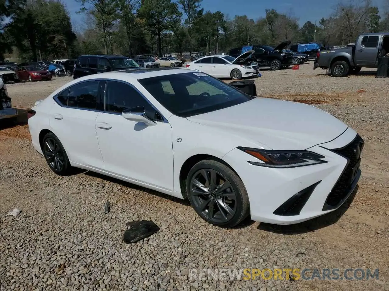 4 fotografías del automóvil dañado 58ABZ1B11KU051260 LEXUS ES350 2019