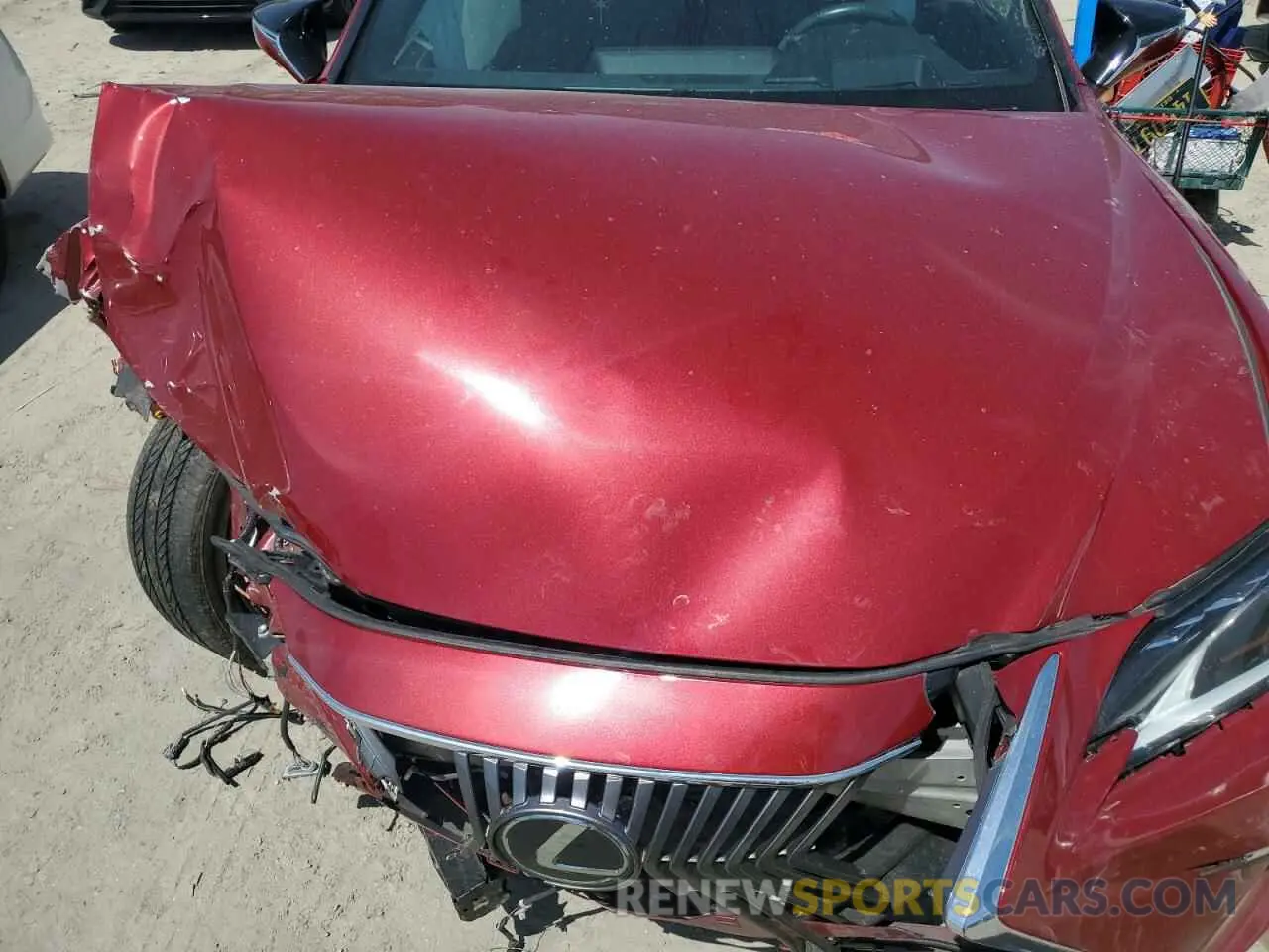 11 fotografías del automóvil dañado 58ABZ1B13KU010127 LEXUS ES350 2019