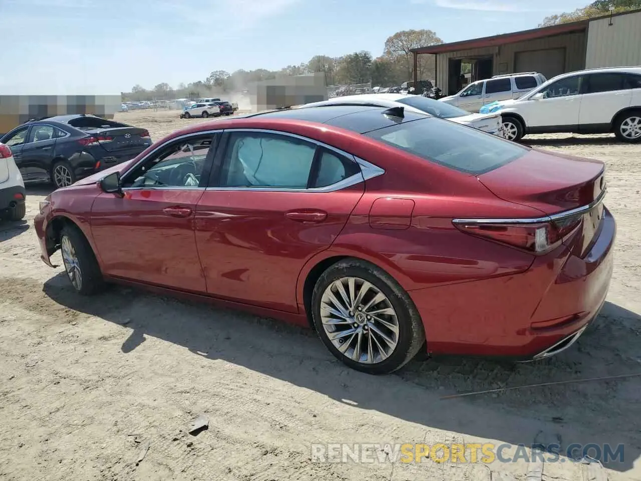 2 fotografías del automóvil dañado 58ABZ1B13KU010127 LEXUS ES350 2019