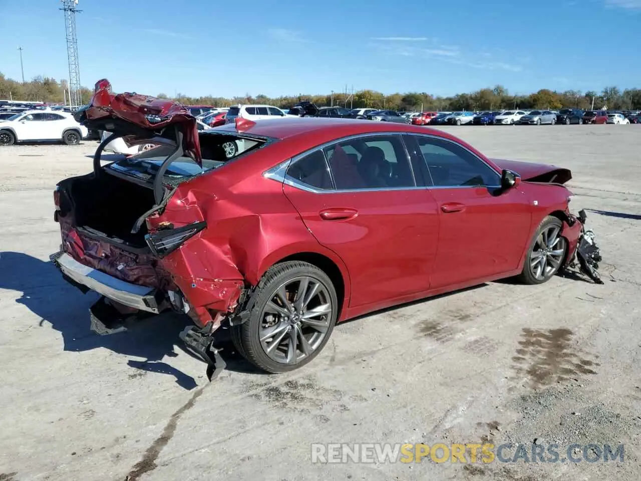 3 fotografías del automóvil dañado 58ABZ1B13KU041328 LEXUS ES350 2019