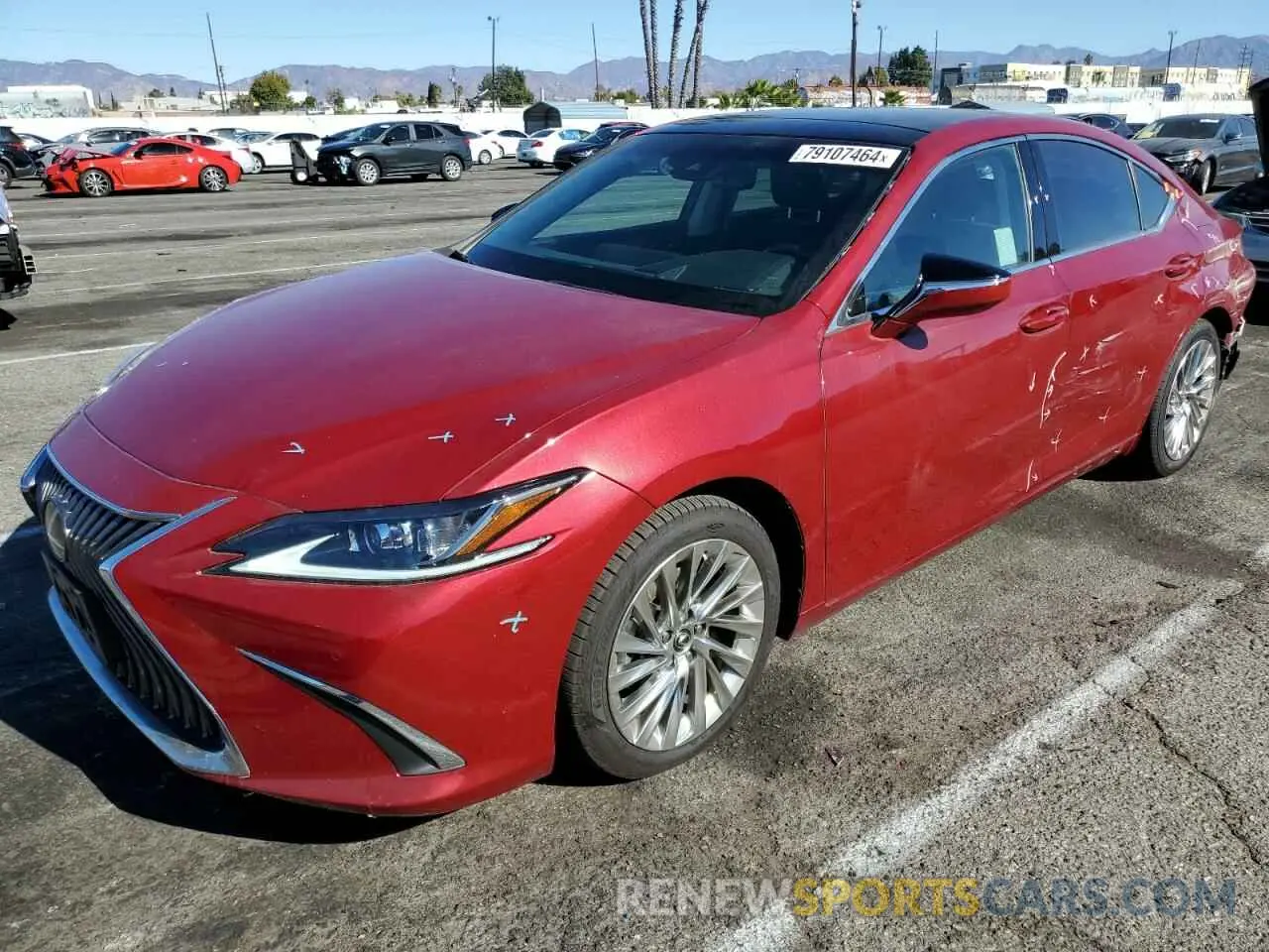 1 fotografías del automóvil dañado 58ABZ1B16KU047060 LEXUS ES350 2019