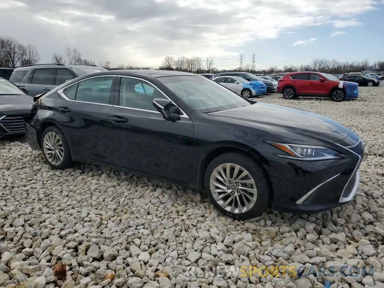 4 fotografías del automóvil dañado 58ABZ1B17KU018568 LEXUS ES350 2019
