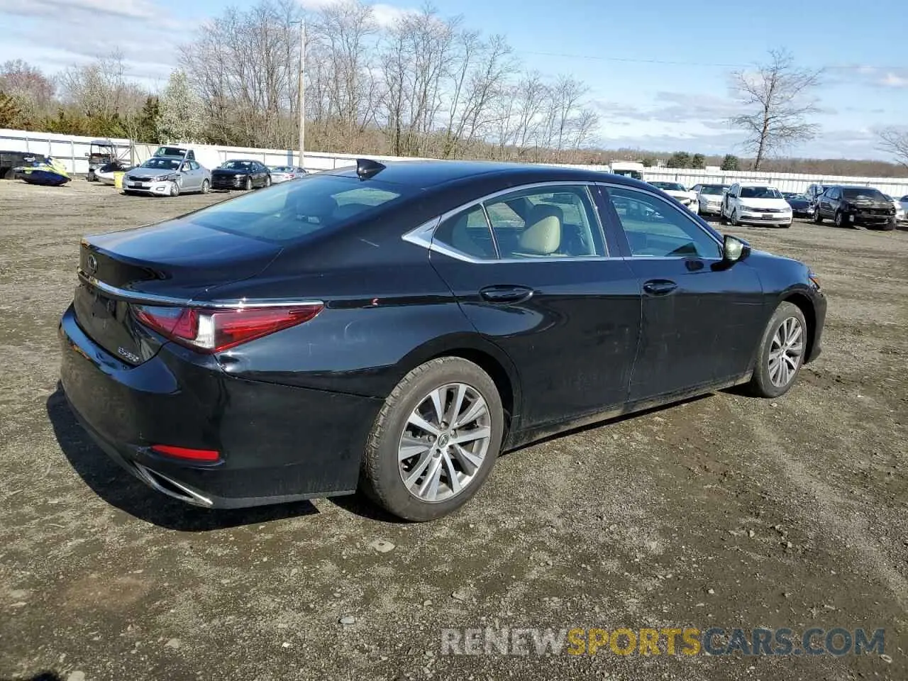 3 fotografías del automóvil dañado 58ABZ1B18KU043267 LEXUS ES350 2019