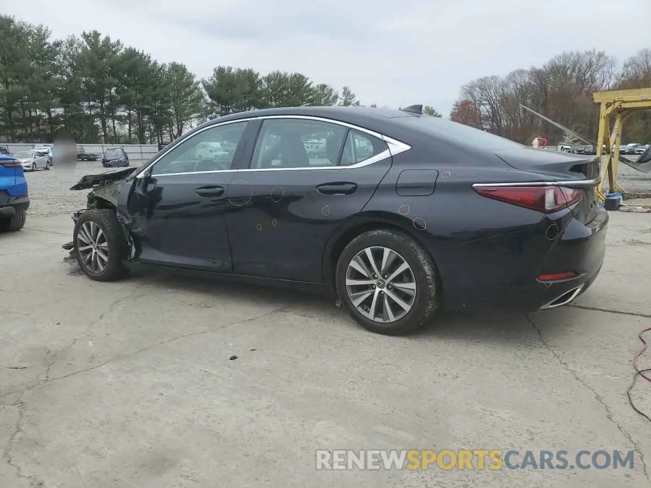 2 fotografías del automóvil dañado 58ABZ1B19KU048879 LEXUS ES350 2019