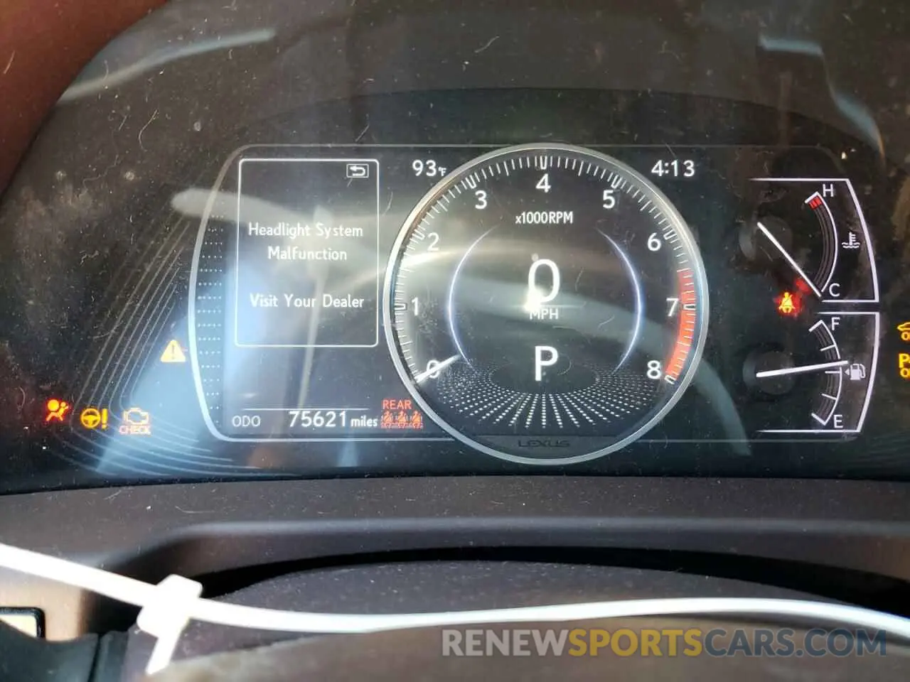 9 fotografías del automóvil dañado 58ABZ1B1XKU034313 LEXUS ES350 2019