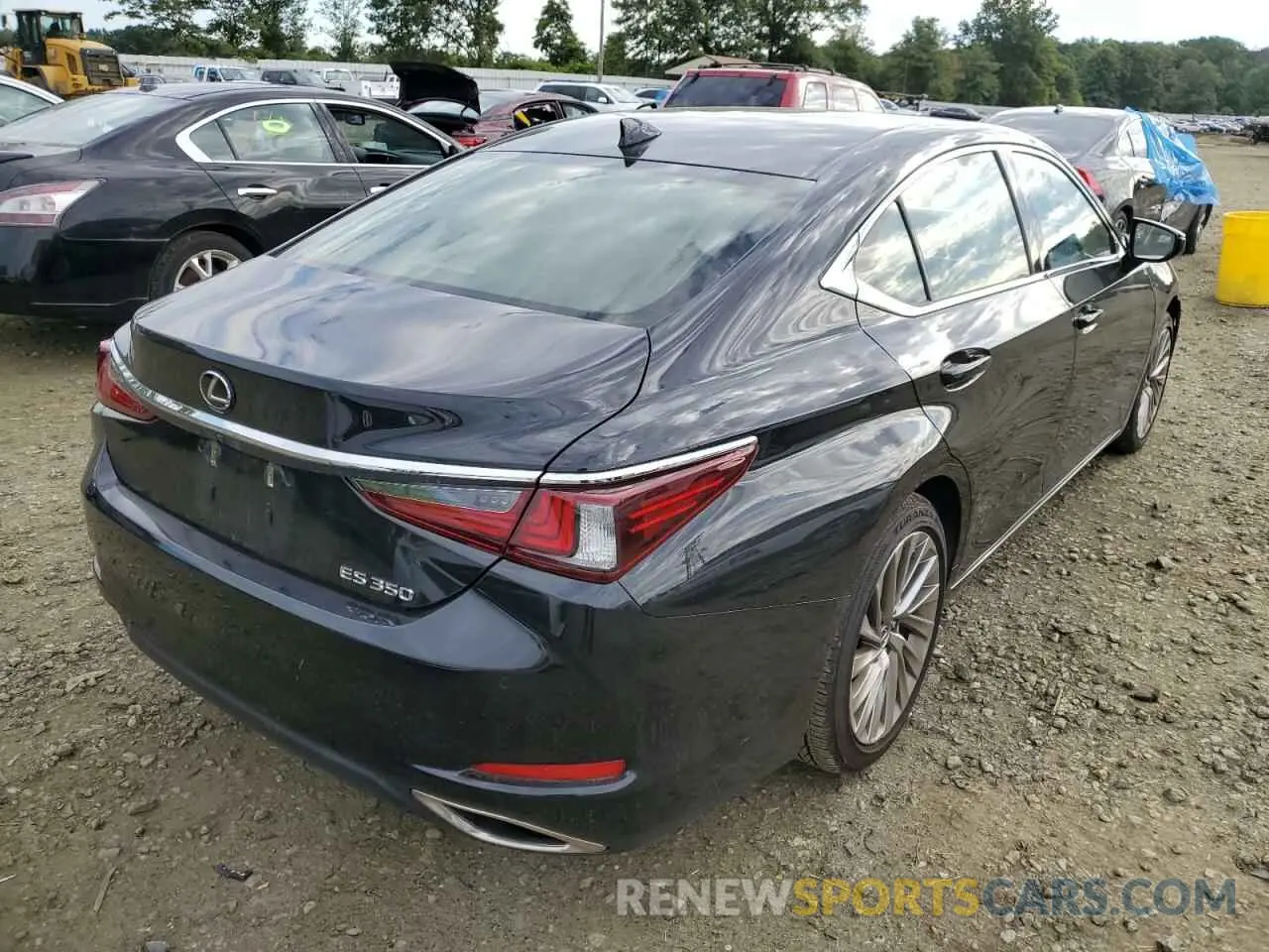4 fotografías del automóvil dañado JTHBZ1B12K2003319 LEXUS ES350 2019