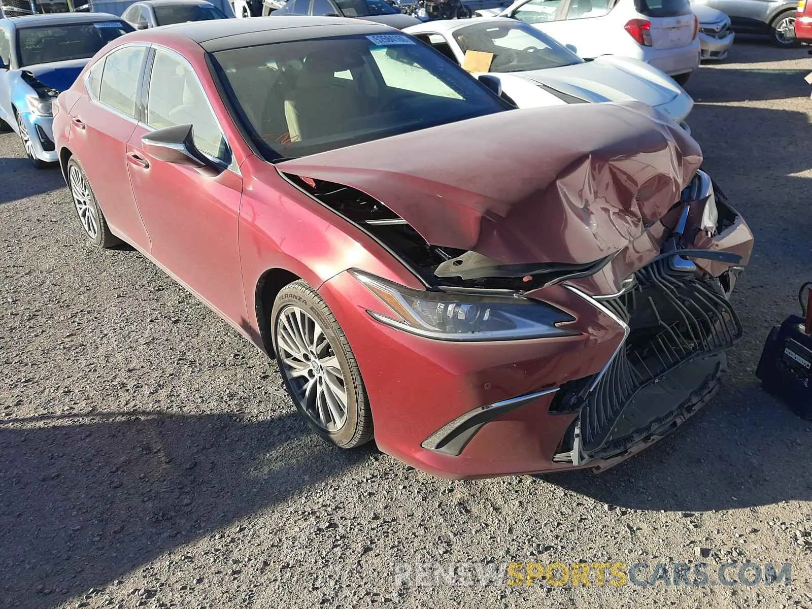 1 fotografías del automóvil dañado JTHBZ1B14K2002155 LEXUS ES350 2019