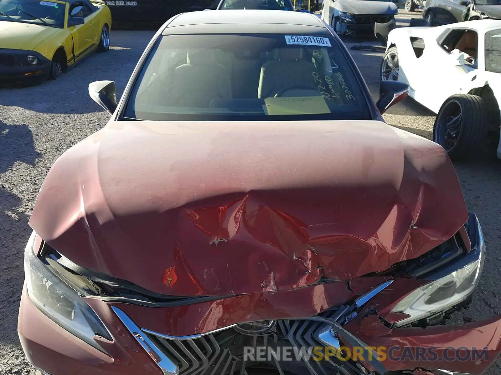 7 fotografías del automóvil dañado JTHBZ1B14K2002155 LEXUS ES350 2019