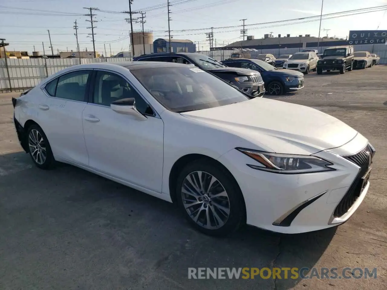 4 fotografías del automóvil dañado JTHBZ1B19K2003365 LEXUS ES350 2019