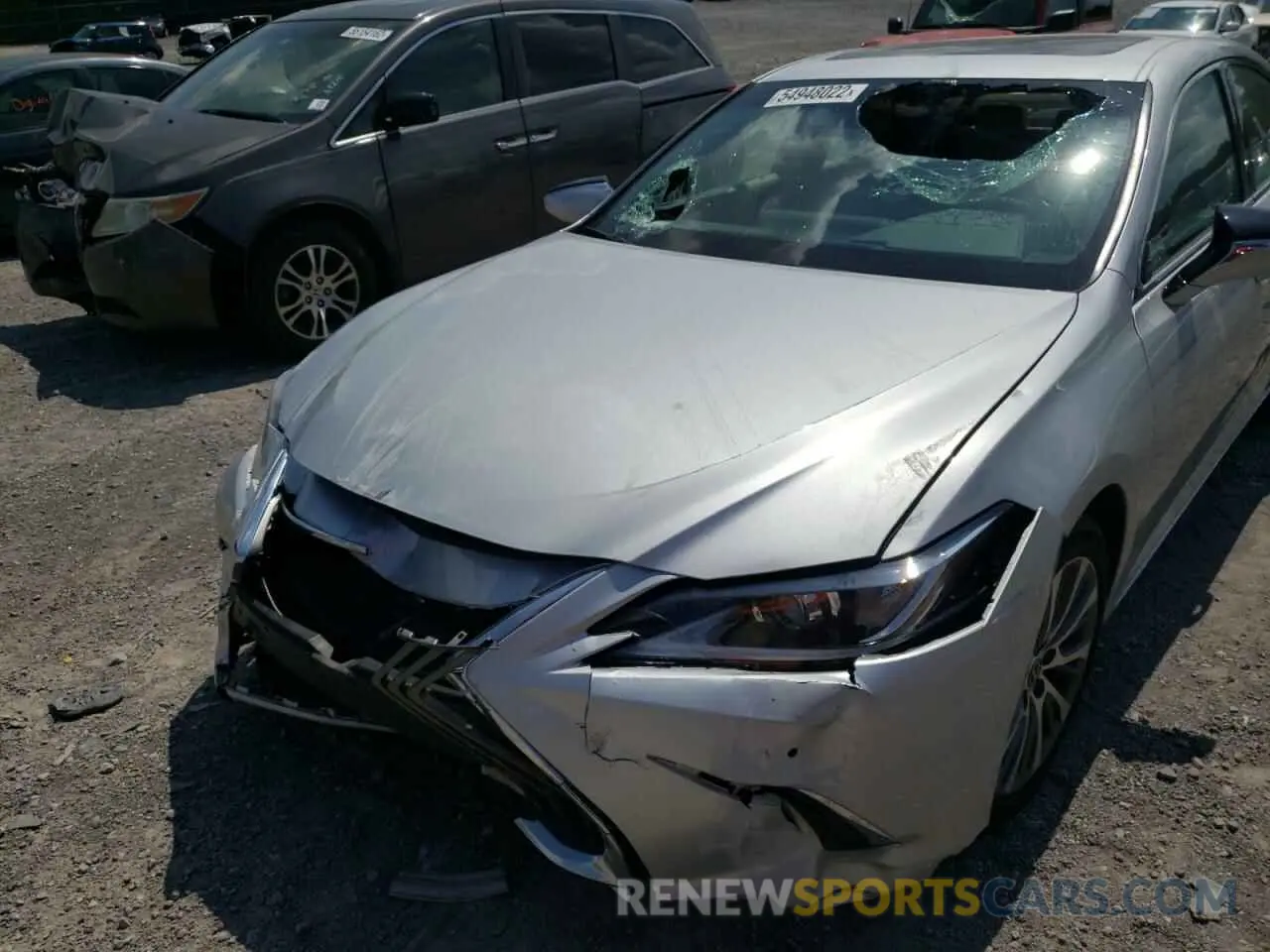 9 fotografías del automóvil dañado 58ADZ1B10LU066682 LEXUS ES350 2020
