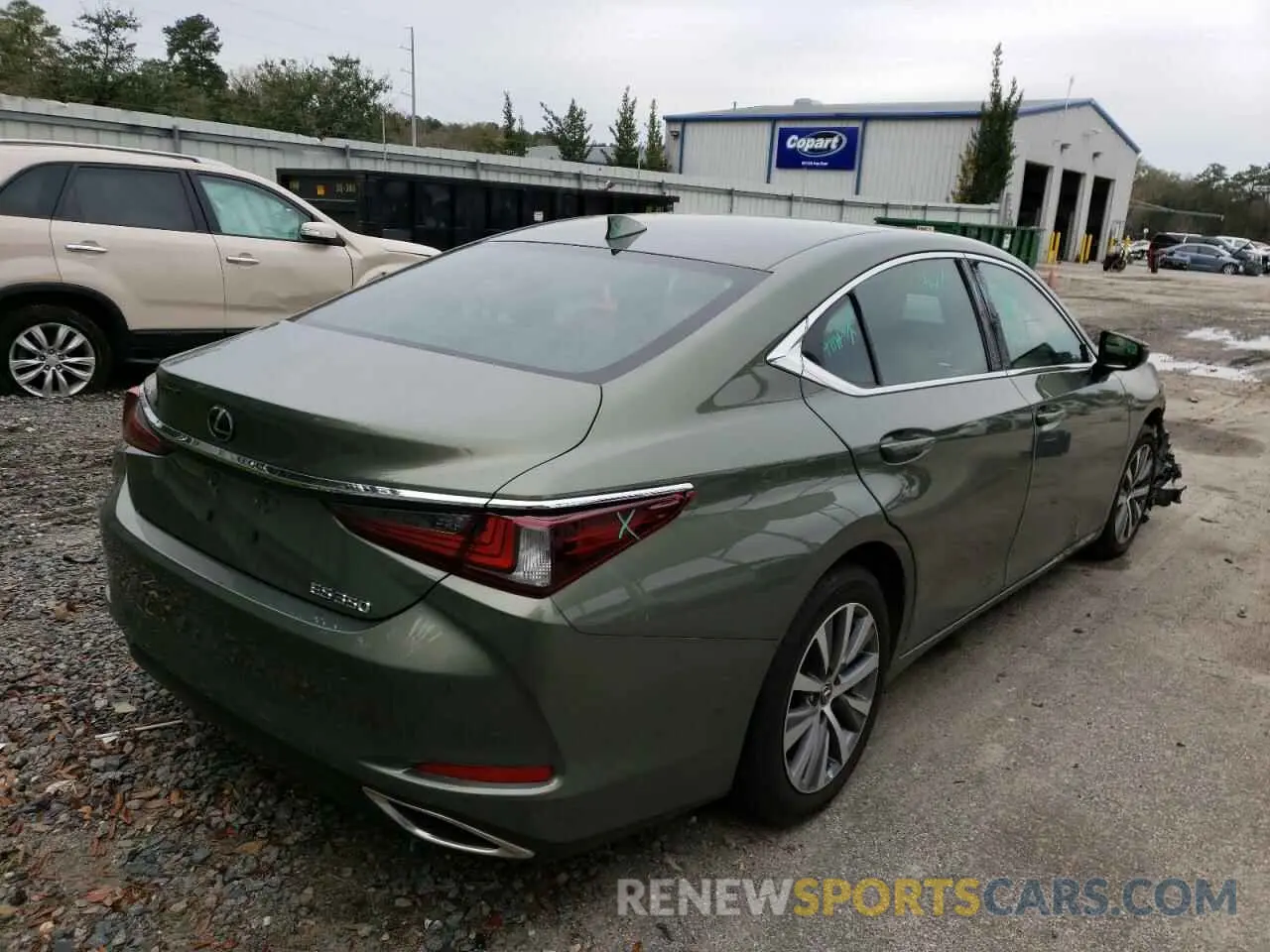 4 fotografías del automóvil dañado 58ADZ1B13LU052274 LEXUS ES350 2020