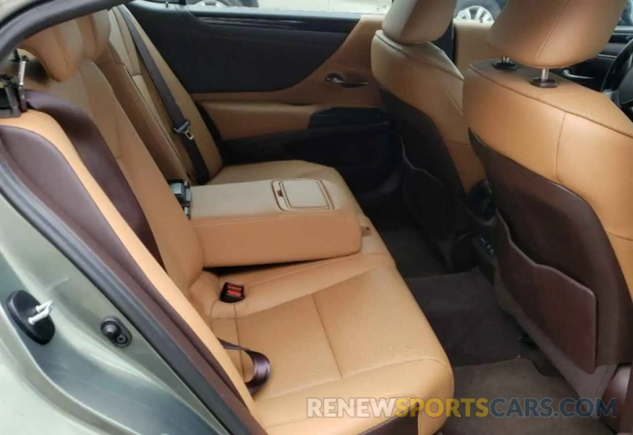 6 fotografías del automóvil dañado 58ADZ1B13LU052274 LEXUS ES350 2020