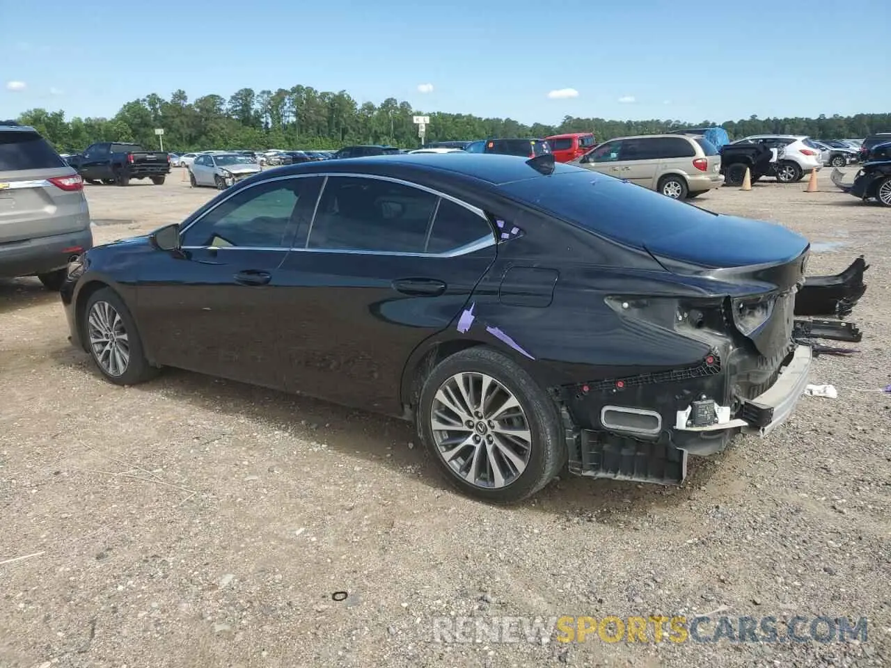 2 fotografías del automóvil dañado 58ADZ1B16LU070039 LEXUS ES350 2020